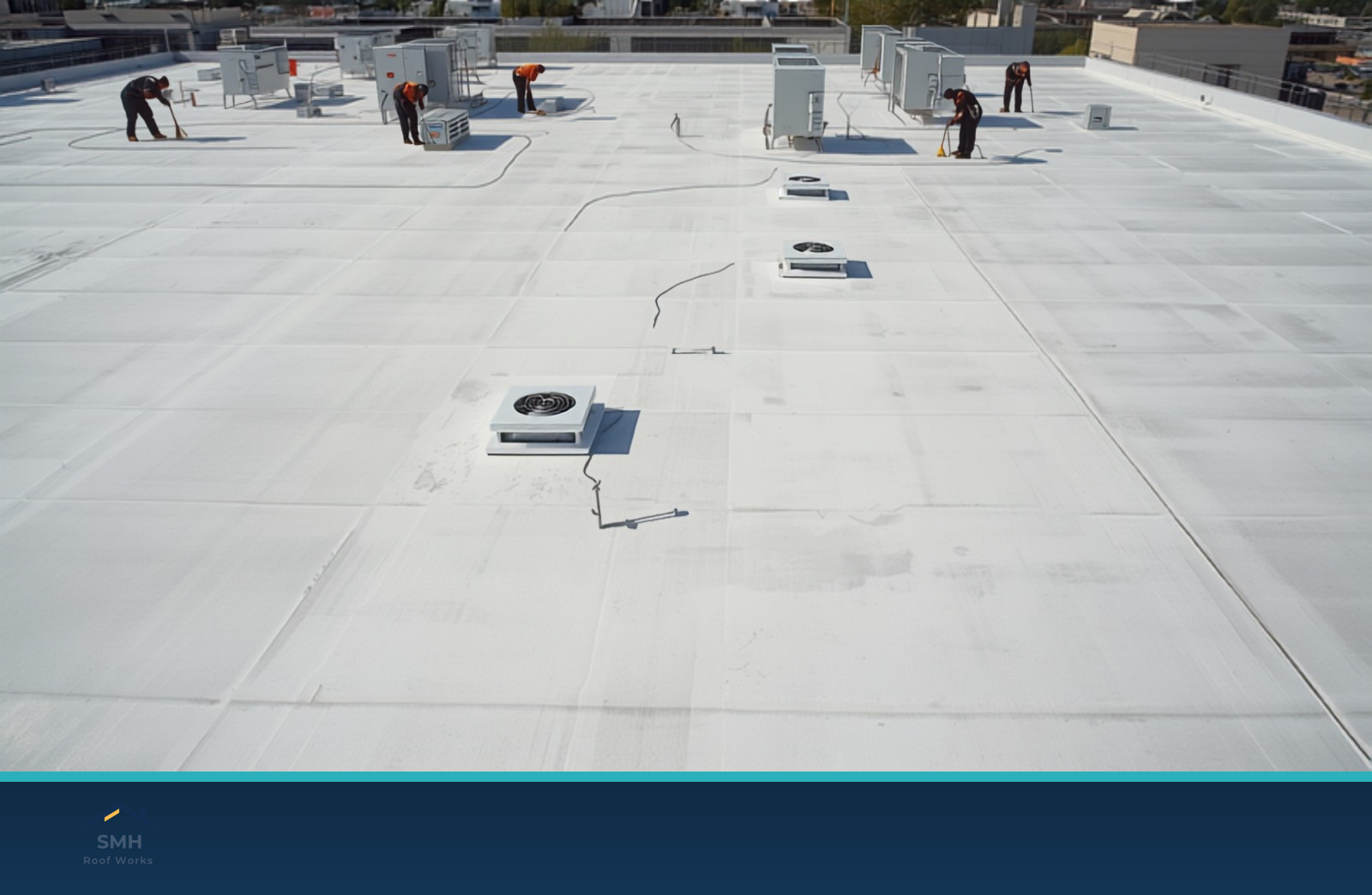 Commercial roofing installation in Downey, CA