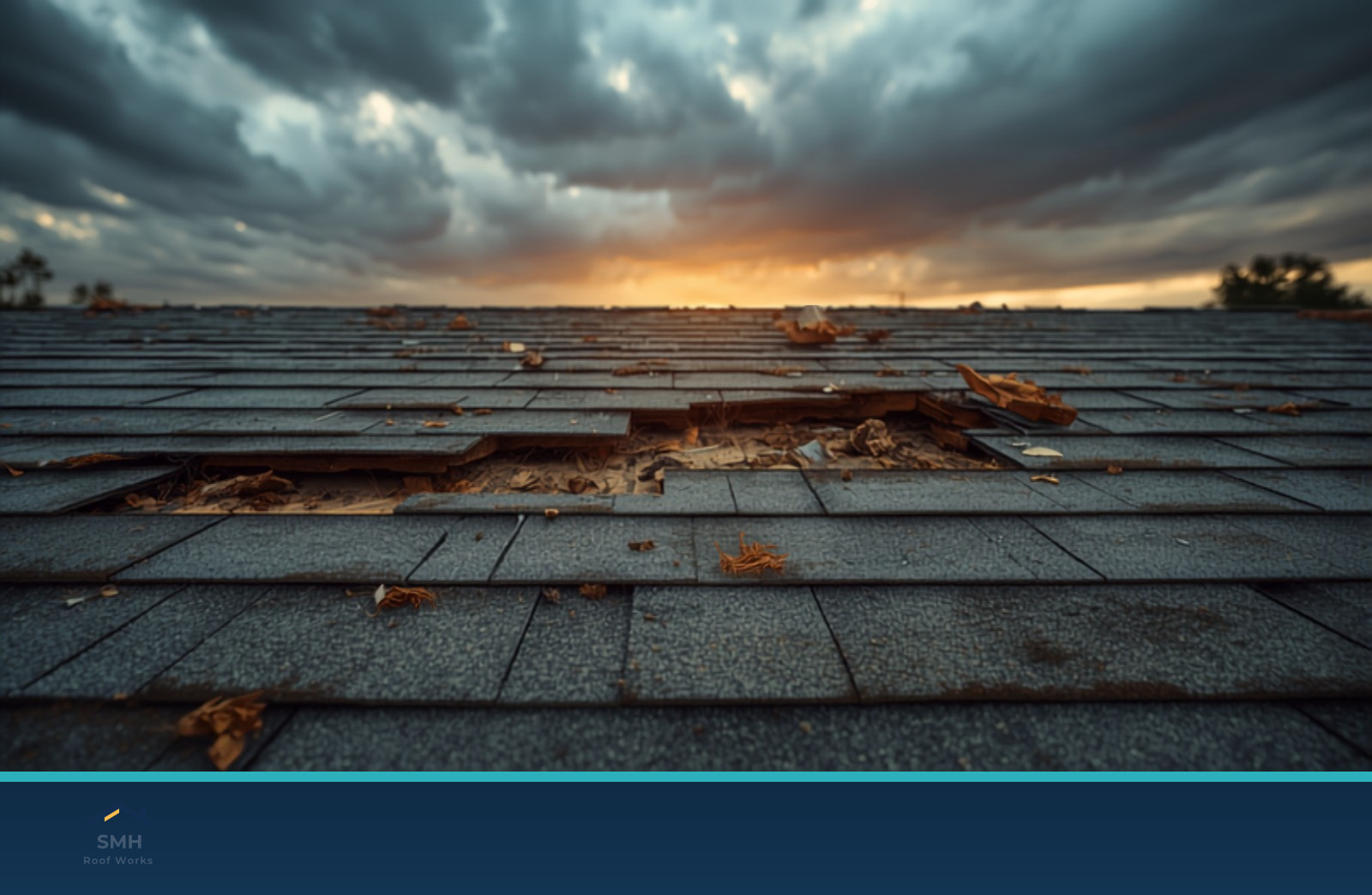 Storm and wind damage roof repair in Downey, CA